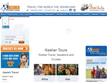 Tablet Screenshot of keshertours.com